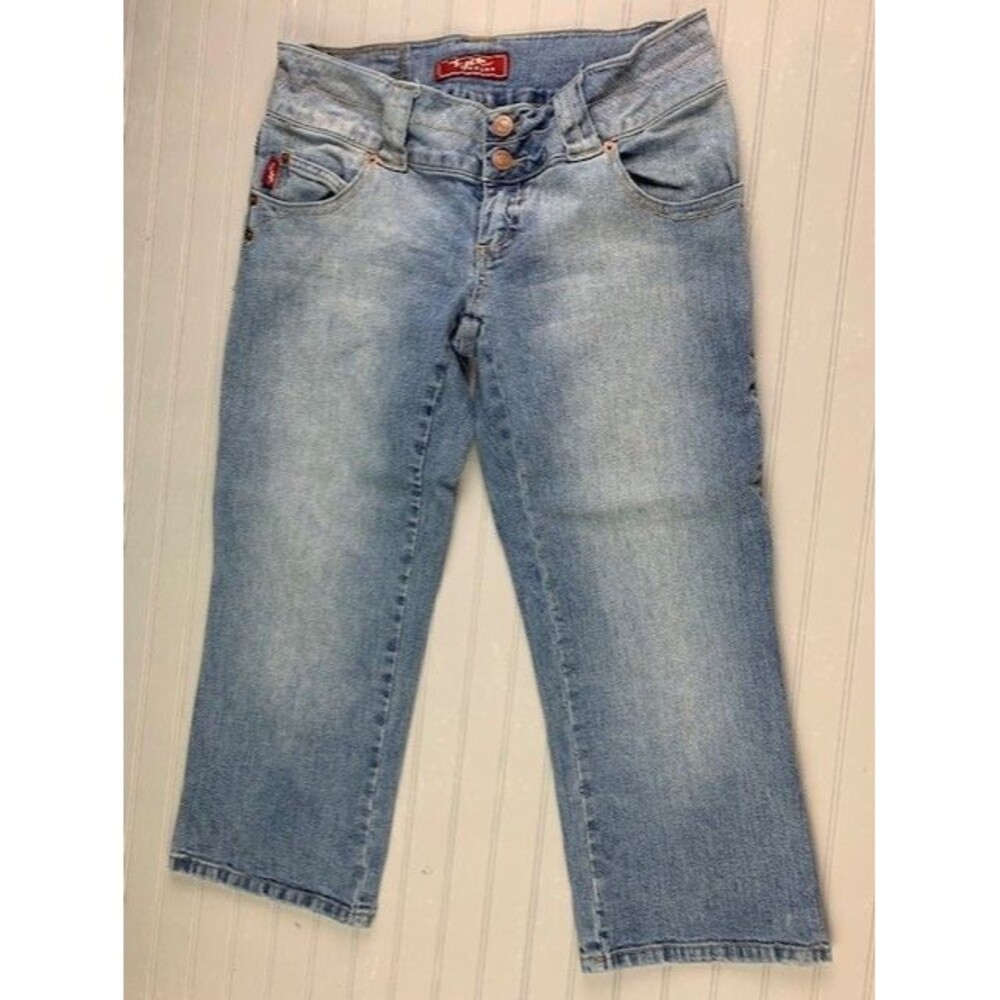 Tyte Size 9 Womens Crop Jeans Stretch Light Wash Low Rise